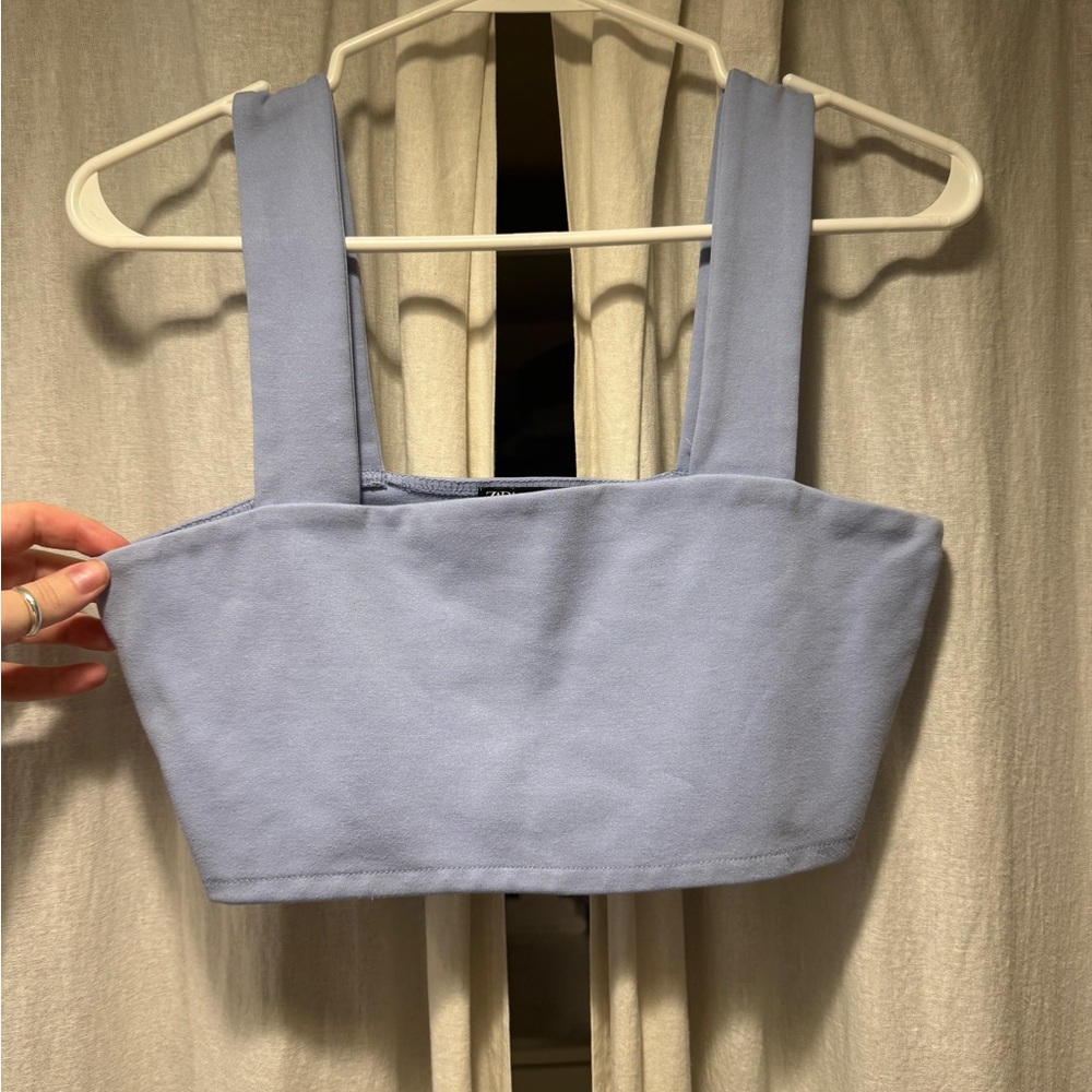 Stylish Blue Crop Top